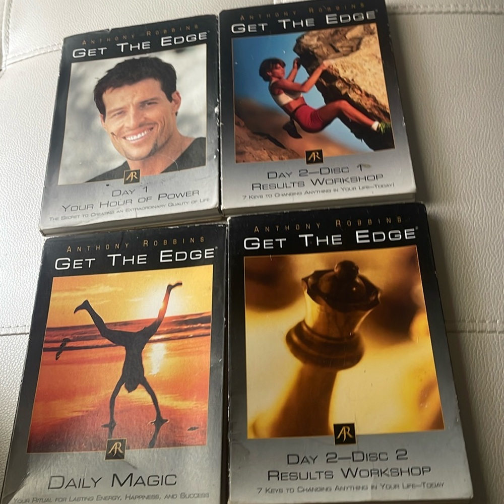 Price Drop 4 volumes Tony Robbins  Motivational Get The Edge change your life!